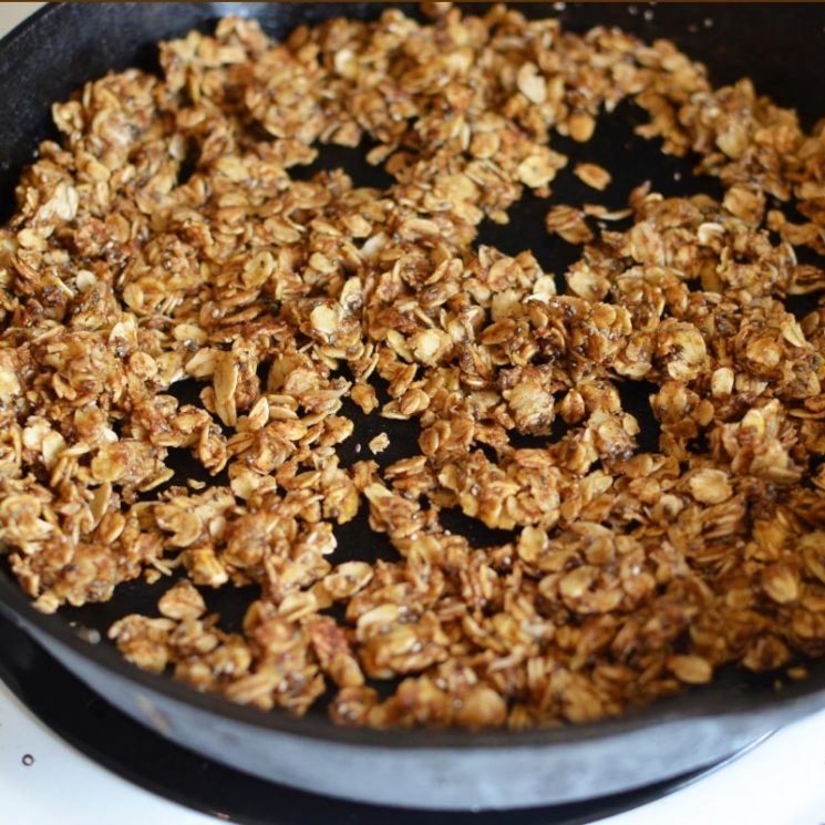 5 Minute Pumpkin Chia Coconut Granola Recipe. Homemade Chia Granola - in 5 minutes!